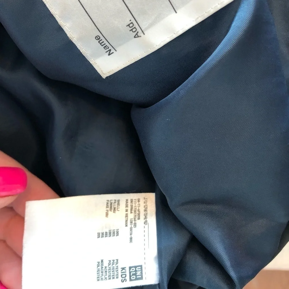 Uniqlo Kids Light Warm Hooded Padded Jacket